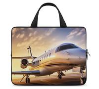 Private Plane Laptop Sleeve Ultra-Thin, Waterproof 12inch Laptop Bags, Portable Protective Computer Bag with Hand Strap