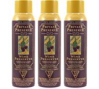 Private Preserve Wine Preservation System | 100% Green Gas Based | Suitable For All Wine Port Sake Cognac Whiskey Fine Oil & Vinegar (Pack of 3)