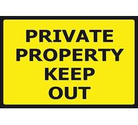 Private Property Keep out self-adhesive vinyl sign - 20 x 30 cm
