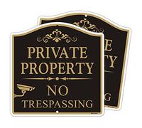 private property no trespassing sign