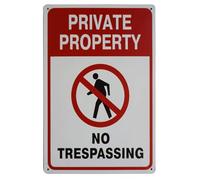 Private Property Sign No Trespassing Sign Video Surveillance Funny KeepParking Metal Indoor Road Man Cave Country Tin Signs 8x12 Inch
