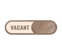 Private Room Marker - Engaged Sliding Door Sign, Rustic Wood Information Plate, Reserved Vacancy Display, Acrylic Slider Door Indicator | Non Scratch Design Ideal for Office Hotel and Bathroom Use