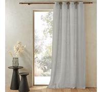 Private Washed Linen Curtain with Eyelets ice grey