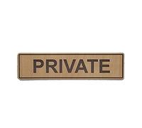 Private Wooden Self-Stick Door Sign