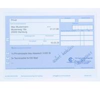 Privatrezepte Blue Pack of 5000 DIN A6 | PKV Recipe Form for Doctors, Naturopaths & Practices | Chip Card Compatible | Recipe Form without Glue | Made in Germany