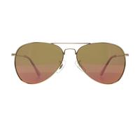 Prive Revaux Men's Aviator Champagne Gold Blue Mirror Commando Mini Prive Revaux Gold One Size