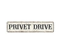 Privet Drive Custom Street Sign Privet Drive Signs Vintage Privet Drive Decor Metal Tin Sign Wall Art Farmhouse Decorative Sign Rustic For Bedroom Cafe Bar Office Garage 18x4in