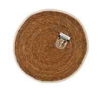 Privilege Brown Seaweed Placemat with Border Ø 35 cm (36 Units)