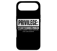 Privilege Statement Typography Text Design Case for iPhone Air