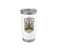Privy Digging Antique Bottle Collector Deep in The Pit Stainless Steel Insulated Tumbler