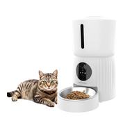 PRIXTON FF100 Automatic Pet Feeder with WiFi, Full HD Camera 1980x1080P, 4L Reservoir, Mobile App, Programmable, Two-Way Audio, Voice Recording