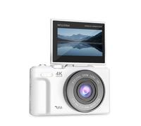 PRIXTON Xplorer DV900 Digital Camera, WiFi, Mobile App, LCD Rotating Screen, 4K Resolution, 64MP, 9 Camera Functions, Rechargeable Removable Battery, 1.5h Autonomy, SD Card up to 256GB, White