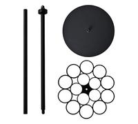 Prize Display Rack, Heavy Duty 360 Degree Swivel Wall Shelf - Display Over 45 Race Awards - For Challenge Races, Runners,