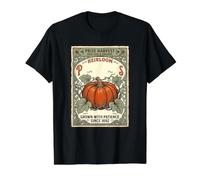Prize Harvest Non-GMO & Organic Heirloom Garden Farm Pumpkin Value Graphic T-Shirt, Men, Black, XL