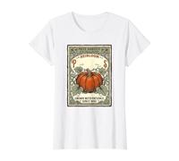 Prize Harvest Non-GMO & Organic Heirloom Garden Farm Pumpkin Value Graphic T-Shirt, Women, White, M