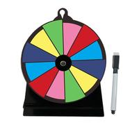 Prize Wheel Spinner, Tabletop Turntable, 7.87 x 5.91 x 2.76 inches, Wheel with Stand, Reusable Dry-Erase Surfaces, Smooth Rotation, Ideal for Trade Shows, Carnivals, Fundraisers, Parties, Events