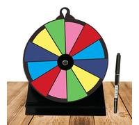 Prize Wheel Spinner, Tabletop Turntable Stand, Reusable Event Rotator, 5.91x2.76 inches, Colorful Spin Game Board, Interactive Display For Trade Shows Carnivals Fundraisers Parties Performances