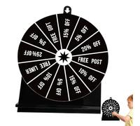 Prize Wheel Spinner with Stand, Multipurpose Spin Raffle Wheel, Compact Spinner Game for Wedding, Family Gathering, and Party