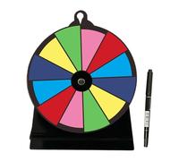 Prizes Spin Wheel, Tabletop Fortune Turntable, 7.87 x 5.91 x 2.76 inches, Easy to Spin, Entertainment Participation Activities, Functional Game Wheels for Parties, Supermarkets, Carnivals, Fundraising