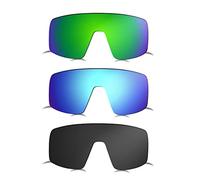 Prizo ORL Polarized Replacement Lenses for Oakley Sutro Sunglasses OO9406 - Multi Options, Black+orange+blue, L