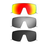 Prizo ORL Polarized Replacement Lenses for Oakley Sutro Sunglasses OO9406 - Multi Options, Black+orange+blue, L