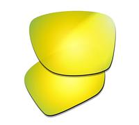 Prizo Polarized Lenses Replacement for Oakley Sylas Sunglasses OO9448 (24K Gold), Gold, M