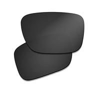 Prizo Polarized Replacement Lenses for Oakley SI Ballistic Det Cord Sunglasses OO9253, Dark Black, M