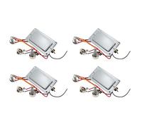 PRIZOM 4 x Pre-Wired Double Coil Humbucker Electric Guitar Pickup Harness Kit with 500K Potentiometer Volume Potentiometers