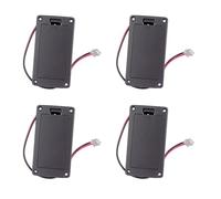 PRIZOM 4X 9V Flat Guitar Pickup Active Battery Cover Drum Holding Box Storage Case for Electric Guitar Bass Accessory