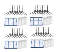 PRIZOM Replacement for V3 V3S V5 V5S V5S Pro Robot Vacuum Cleaner, 4 x Primary Filters + 12 x Filters + 24 x Side Brushes