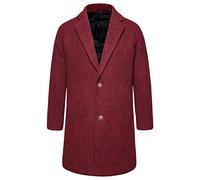 PRJN Mens Trench Coat Autumn Winter Long Jacket Overcoat Men's Trench Coat Winter Long Jacket Button Closer Overcoat Men's Trench Coat Winter Long Jacket Button Closer Overcoat Men's Coat