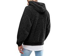 PRJN Men's Warm Fleece Hoodie Fluffy Pullover Sweater Sweatshirt with Men's Sweatshirt Hipster Gym Long Sleeve Drawstring Hooded Pullover Hoodies Running Hoodie, Men's Hooded Jumper