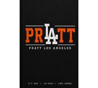 PRLATT PRATT Los Angeles: Journal 6x9 Lined Notebook | 120 Pages | Vintage Collegiate Style Writing Journal / Retro Typography Notebook /Minimalist ... Vintage LA Style Notebook for Daily Writing