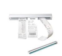 Prmape Receipt Holder Catering, Receipt Bar, 30 cm, Receipt Rail, Catering Receipt Holder, Note Strip, Self-Adhesive Aluminium Order Holder for Kitchen, Hotel, Bar, Office, Orders, Ticket