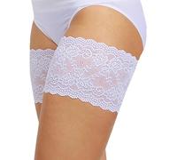 PRMGLOBAL Anti-Slip, Anti-Caking Women's Crucial Thigh Protector -Sexy Thigh High Band-Satin Lining Non Slip Lace Band-Slimming Easily Covered Under the Dress