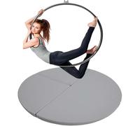 PRMTYUP Aerial Hoop Crash Mat for Home Gym, Thick Foldable Circular Pad, Safety Dance Pole Mat, Crash Collision for Ring Stripper Pole,04,160 * 5cm