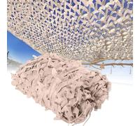 PRMTYUP Beige Camouflage Netting, Camo Net For Kids Game, Outdoor Shade Canopy, Terrace Canopy, Camouflage Net for Pergola, Sun Protection, Garden Decoration,02,9x19m