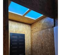 PRMTYUP Clear Sky Light, LED Smart Blue Sky Sunlight Panel Light, Artificial Skylight Natural Light, Blue Sky Ceiling Lamp, for Living Room Office Study Bathroom,Embedded,60 * 120cm2pcs