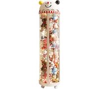 PRMTYUP Clear Vertical Stuffed Animal Storage Tube, Standing Cylinder Display Storage Holder Box, Large Stuff Storage Organizer Bag With Zipper And Lid, for Play Room,01,173.5cm