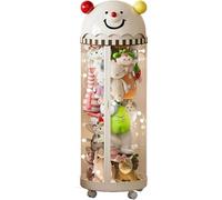 PRMTYUP Clear Vertical Stuffed Animal Storage Tube, Standing Cylinder Display Storage Holder Box, Large Stuff Storage Organizer Bag With Zipper And Lid, for Play Room,01,113.5cm
