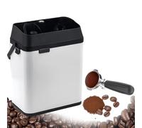 PRMTYUP Coffee Portafilter Cleaner, Electric Filter Holder Cleaning Machine with 2 Scrapers and 1 Brush Head, Powerful 150w, 300rpm, for Home, Cafe, Restaurant,White