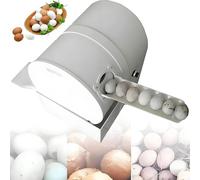 PRMTYUP Egg Washing Machine, Egg Surface Cleaning, 2400pcs/h Eggs Cleaner Washing Machine, Cleaning Dirty Duck Eggs Machine, for Breeders and Farms,White