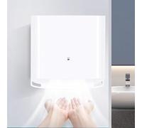 PRMTYUP Hand Dryer, Compact Electric Hand Dryer, Adjustable Hot and Cold, 80m/s Wind Speed, Abs Housing, 1250w, for Bathrooms, Kitchens & Toilets,White