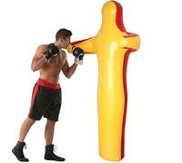 PRMTYUP Hanging MMA Grappling Dummy, Judo Dummy Bag, Practice Throwing Boxing Bag, Grappling Standing Sitting Laying Throwing, for Martial Arts Boxing Karate Training,Yellow,1.7m 50KG