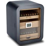 PRMTYUP Large Cigar Humidor with Digital Hygrometer, Scientific Functional Division Can Hold 110 Cigars, Cedar Wood Cigar Humidor Cabinet, Contain Humidifier,03,Without skylight