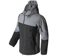 PRMTYUP Military Soft Shell Jackets, Men's Tactical Military Jacket, Winter Waterproof Tactical Outdoor Softshell Jacket, Hunting Coat with Hood and Fleece Lining,011,XXL