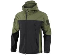 PRMTYUP Military Soft Shell Jackets, Men's Tactical Military Jacket, Winter Waterproof Tactical Outdoor Softshell Jacket, Hunting Coat with Hood and Fleece Lining,008,S