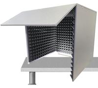 PRMTYUP Portable Vocal Recording Booth,isolation Booth,Desktop Soundproof Cover,self Made Sound Booth Box,Vocal Absorbing Shield,High Density Absorbent Foam To Filter Vocal,A,60cm
