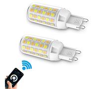 PRMTYUP Smart Wifi LED Light Bulb,Wi-Fi & Voice Control Dimmable 3 W LED Bulb Replaces 40 W G9 Halogen Bulb Compatible with Alexa G9 LED Bulbs,G9 LED Bulb Smart,2pack