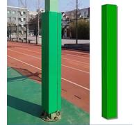 PRMTYUP Square Pole Padding Wrap Around, Basketball Pole Padding Outdoor, 6ft Height 4-Sided Playground Post Pad, Poles Protector Cover for Basement Playgrounds,Green,18 * 18 * 180cm